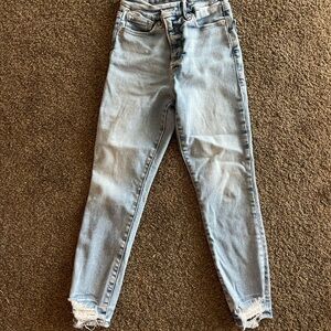 Good American Light Blue Ankle Jeans